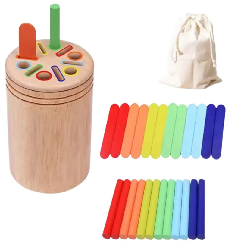 Jouet d'apprentissage en bois (2-5ans) Ma boutique